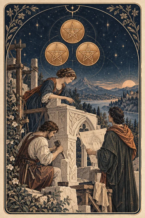 Three of Pentacles