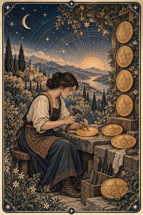 Eight of Pentacles